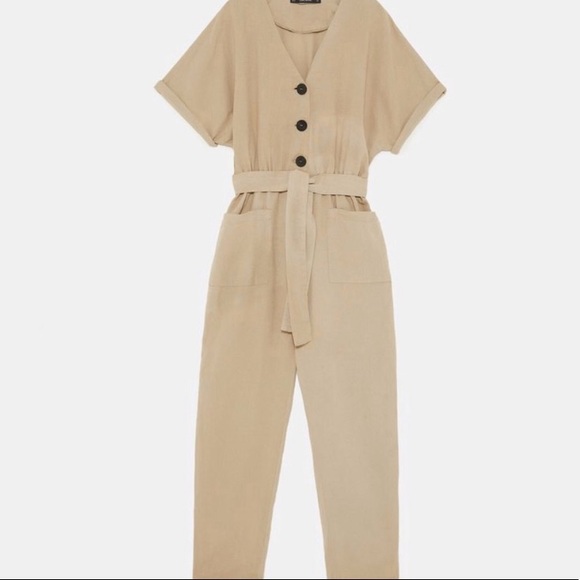 Zara Linen Jumpsuit - Picture 3 of 3